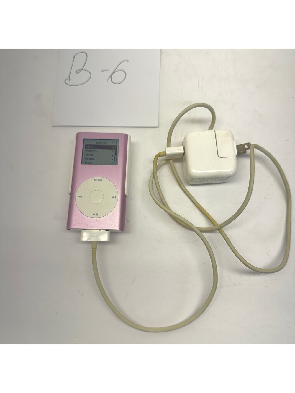 Apple iPod Mini 2nd Gen 4GB Pink Music Player w/ Charger - Storage Location: B-6